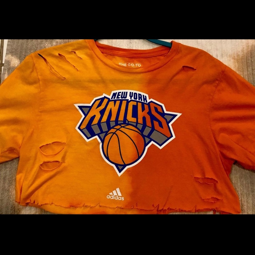 ❌SOLD❌ Knicks custom cropped tshirt